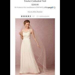 BHLDN Triolet Cathedral Veil